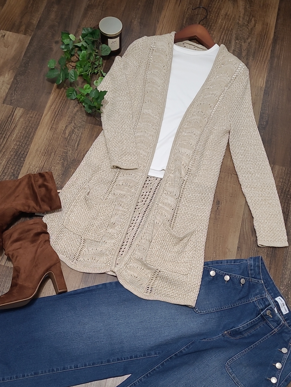 Long Crochet Duster Cardigan